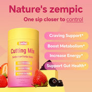 LeeFar Cutting Mix Drink Mix – Dual-Action Craving & Metabolism Support | Berberine, Chromium, 5-HTP, Yerba Mate & Magnesium | Supports GLP-1 Pathway, Blood Sugar & Gut Health | Strawberry Açaí Flavor – 30 Servings